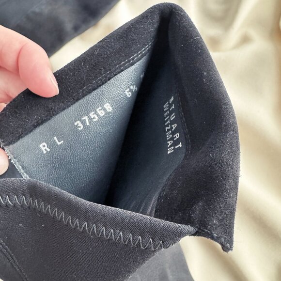 Stuart Weitzman "Reserve" Black Suede Over the Knee Boot, size 6.5 - Picture 4 of 7